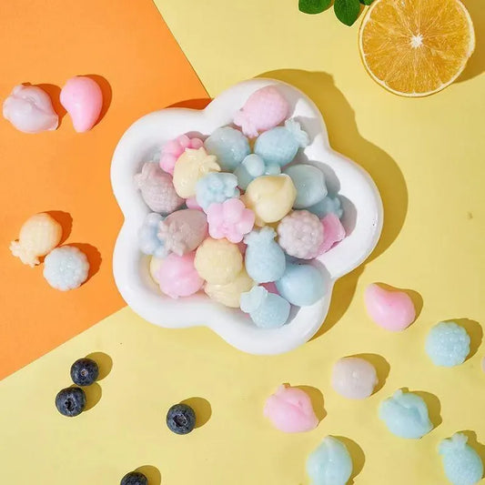 Wax Candy with Syrup in the middle,Assorted Fruit Flavors,Various styles,Suitable for Chewing to Relieve Stress